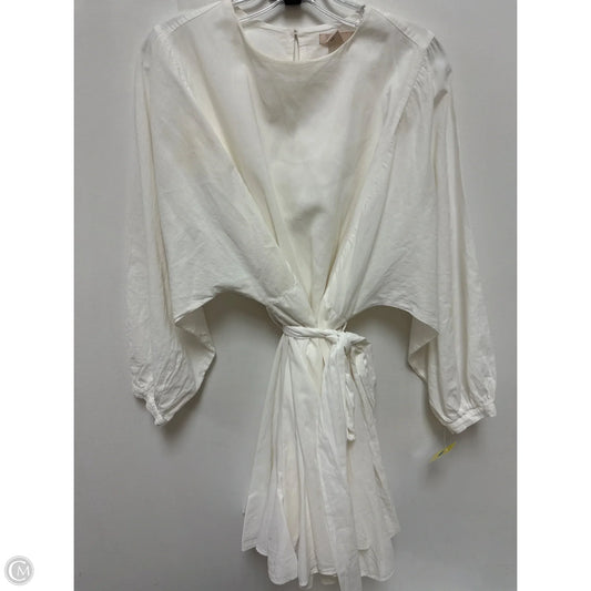 Dress Casual Midi By H&m In White, Size: Xs