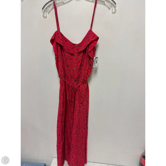 Dress Casual Midi By Universal Thread In Pink, Size: L