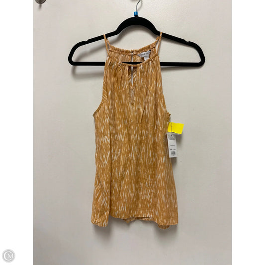 Top Sleeveless By Nine West In Yellow, Size: S