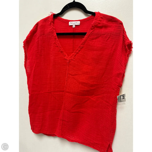 Top Short Sleeve By Michael Stars In Red, Size: S