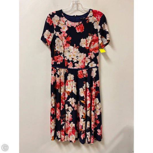 Dress Casual Midi By Maggy London In Blue, Size: M