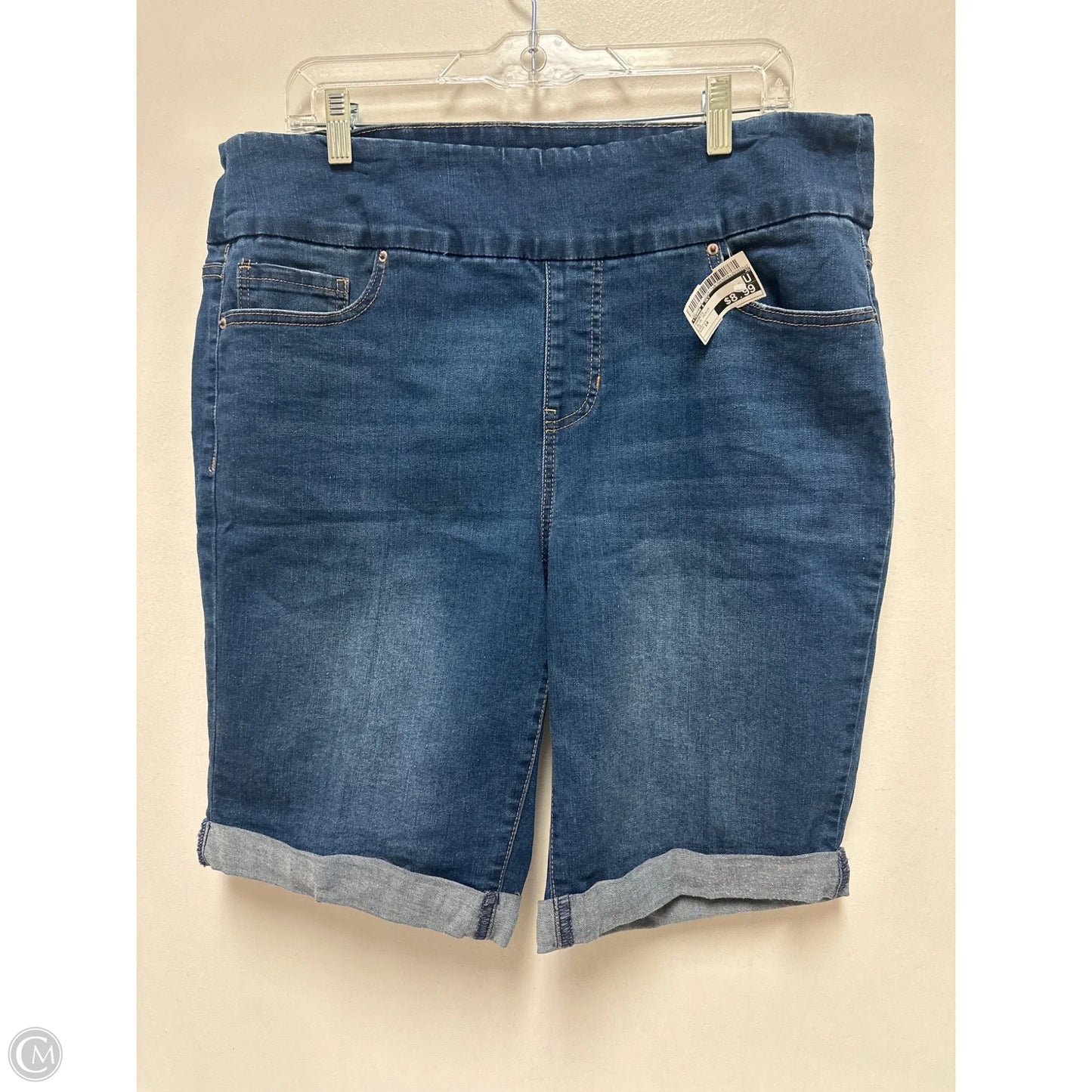 Shorts By Terra & Sky In Blue Denim, Size: 14
