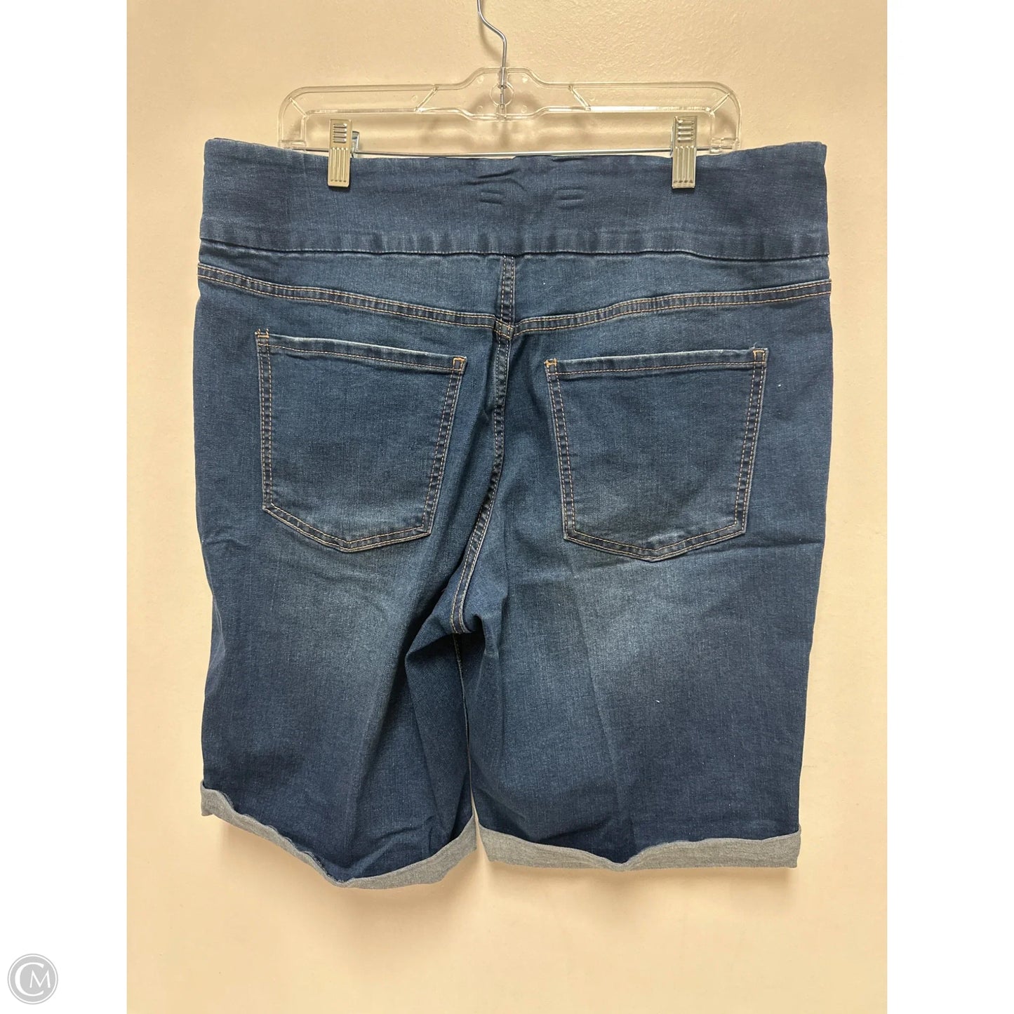 Shorts By Terra & Sky In Blue Denim, Size: 14