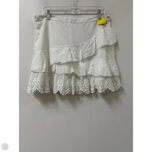 Skirt Mini & Short By Bcbgeneration In White, Size: 12
