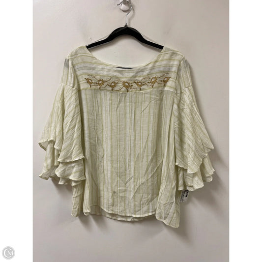 Top Short Sleeve By Zac And Rachel In Green, Size: L