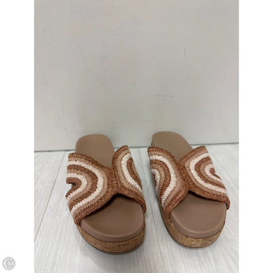 Sandals Flats By Marc Fisher In Tan, Size: 9.5