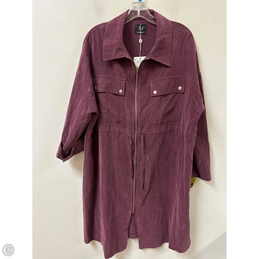 Dress Casual Midi By Clothes Mentor In Purple, Size: L