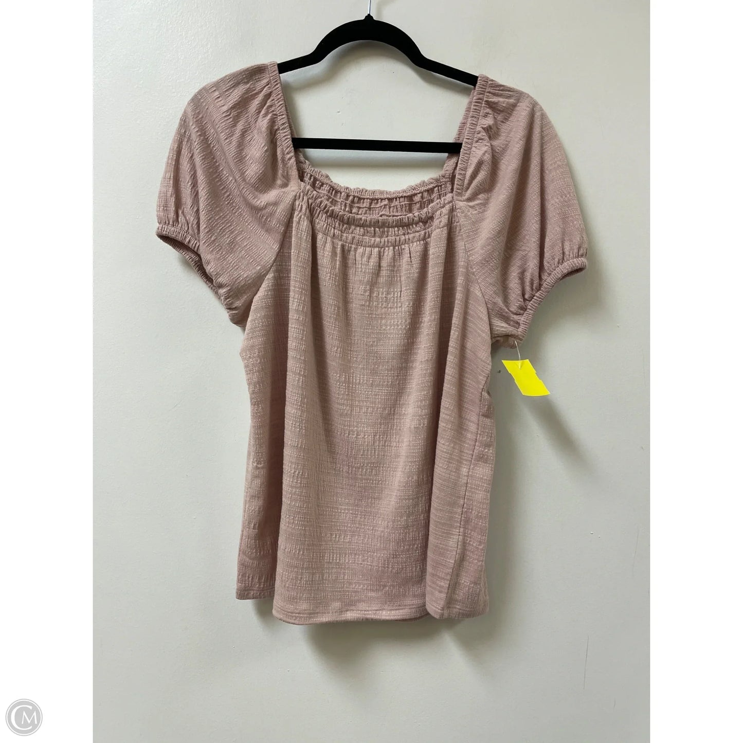 Top Short Sleeve By Wonderly In Pink, Size: S