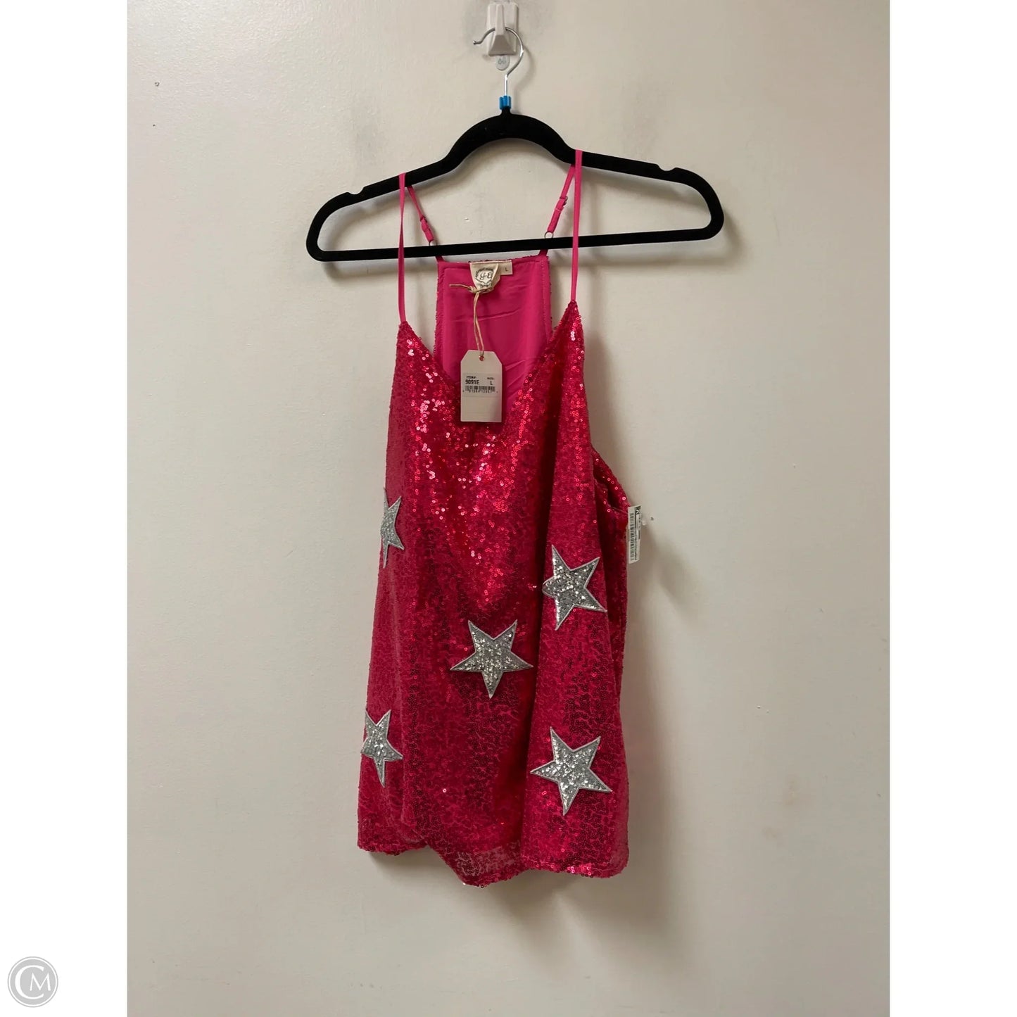 Top Sleeveless By Clothes Mentor In Pink, Size: L