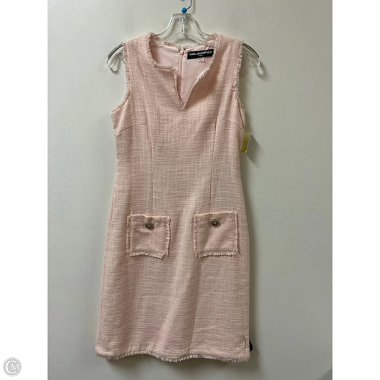 Dress Designer By Karl Lagerfeld In Pink, Size: S