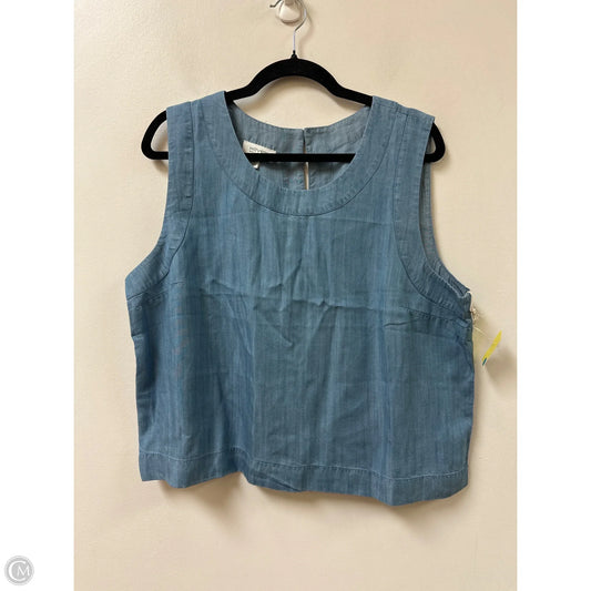 Top Sleeveless By Haven In Blue, Size: Xl