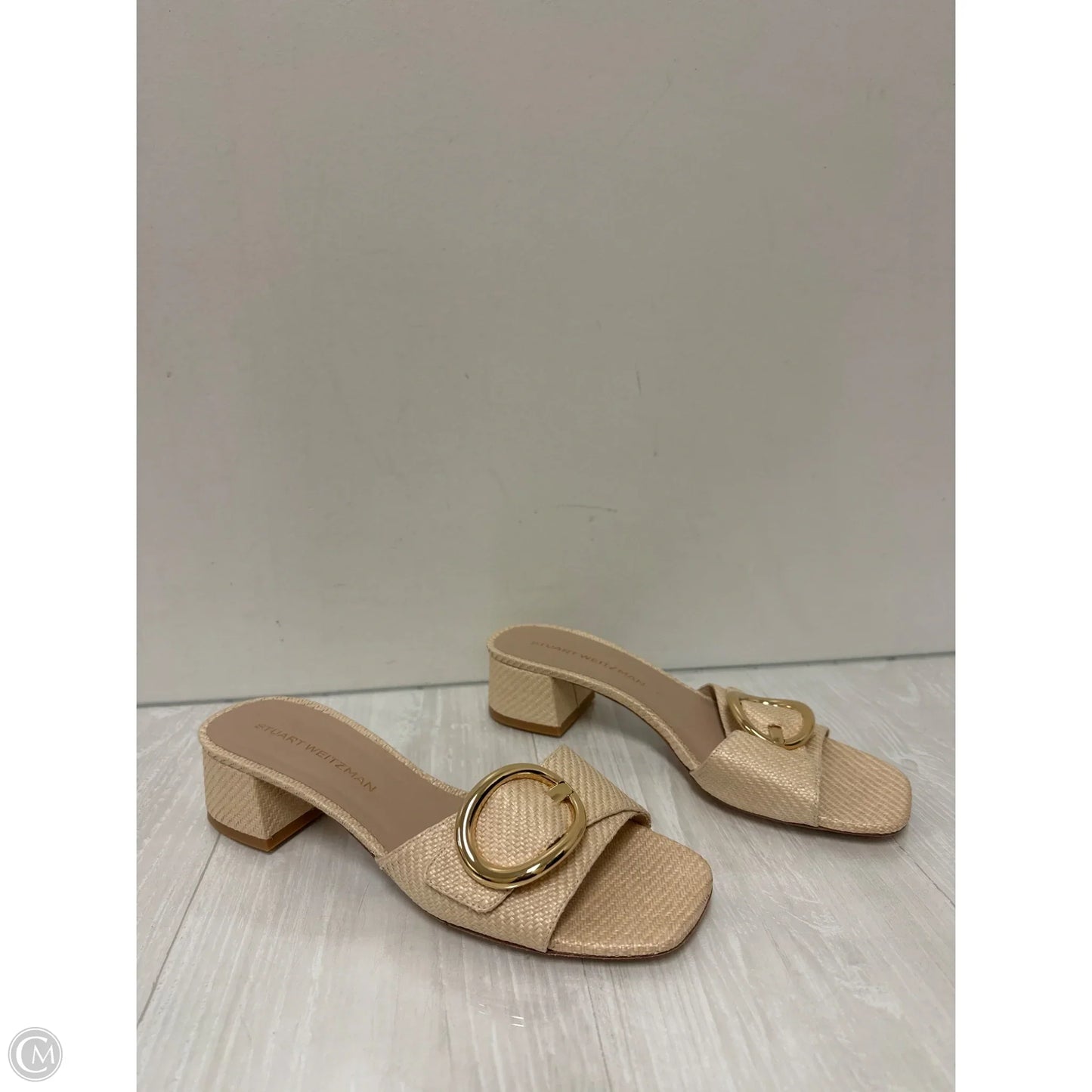 Sandals Designer By Stuart Weitzman In Cream, Size: 11