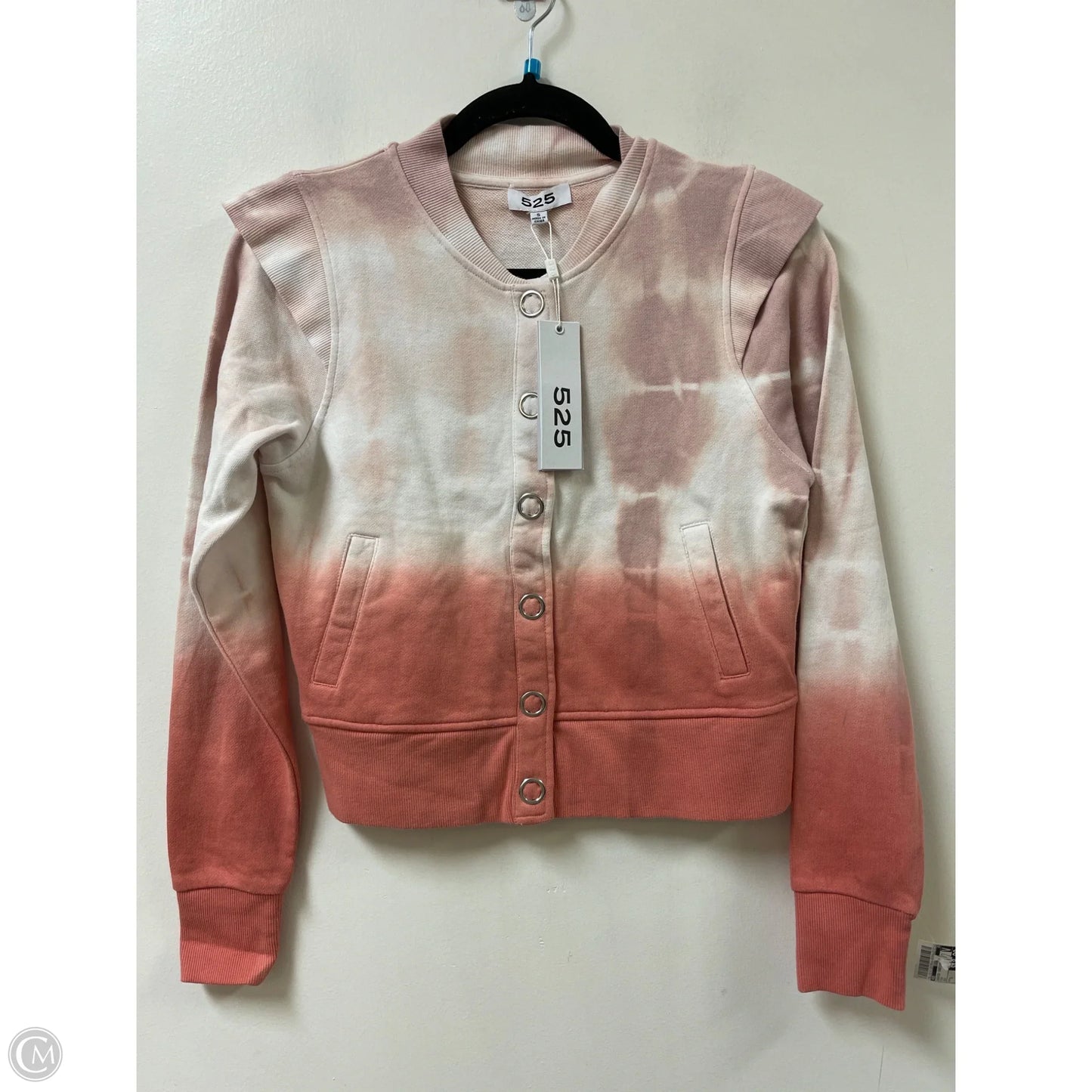 Sweater Cardigan By 525 In Pink, Size: S