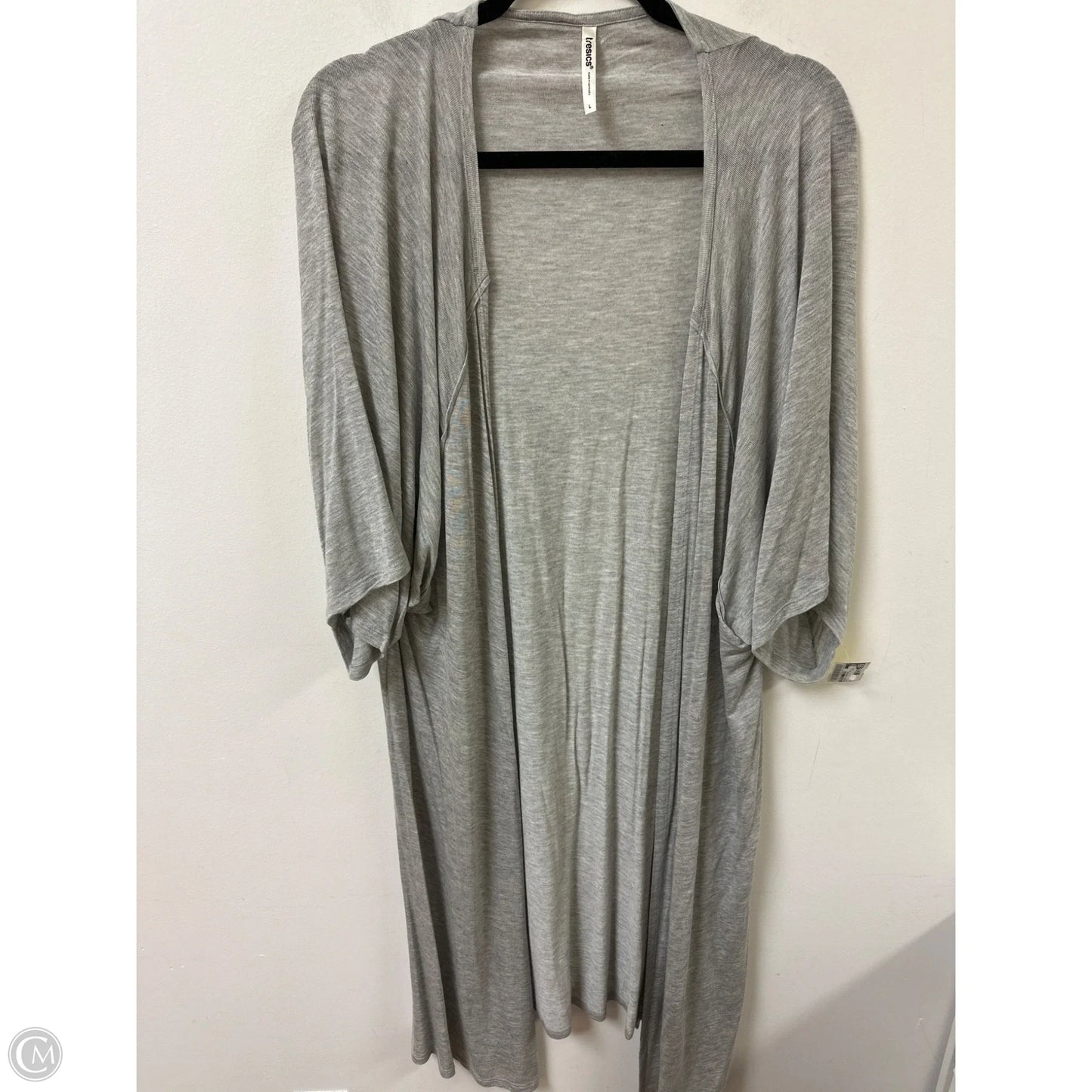 Sweater Cardigan By Tresics In Grey, Size: L
