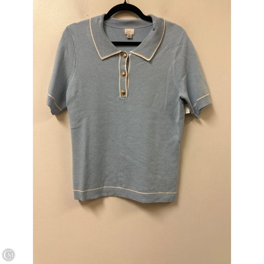 Top Short Sleeve By A New Day In Blue, Size: M