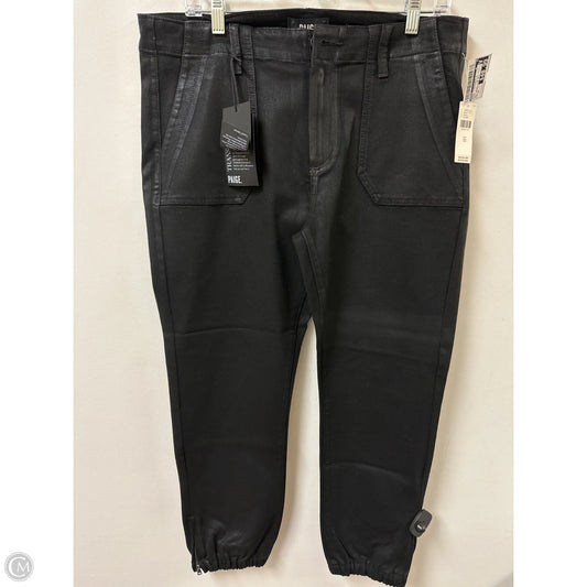 Jeans Straight By Paige In Black, Size: 14