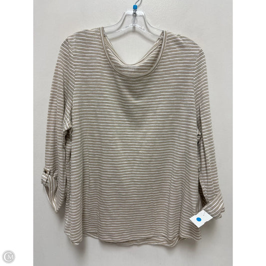 Top Long Sleeve By Chicos In Gold, Size: Xl