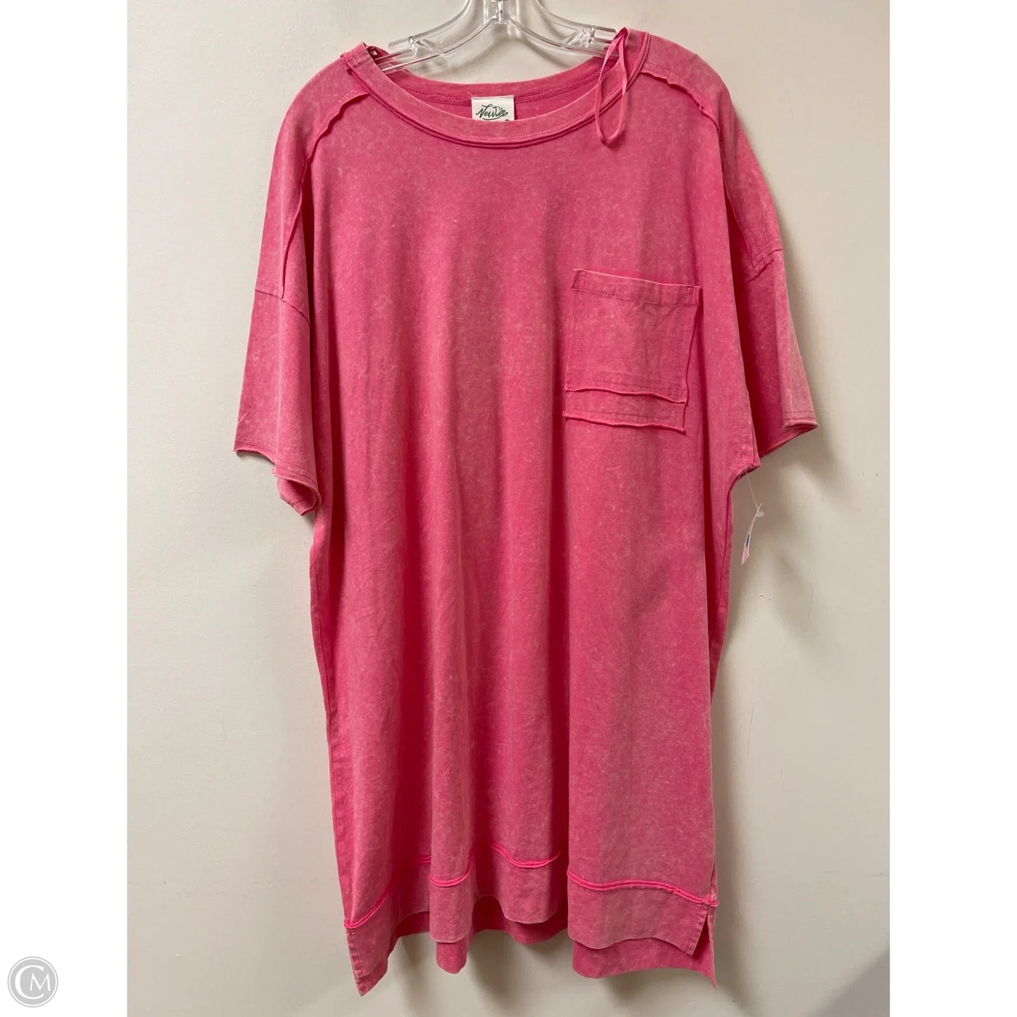 Dress Casual Midi By New In In Pink, Size: 1x