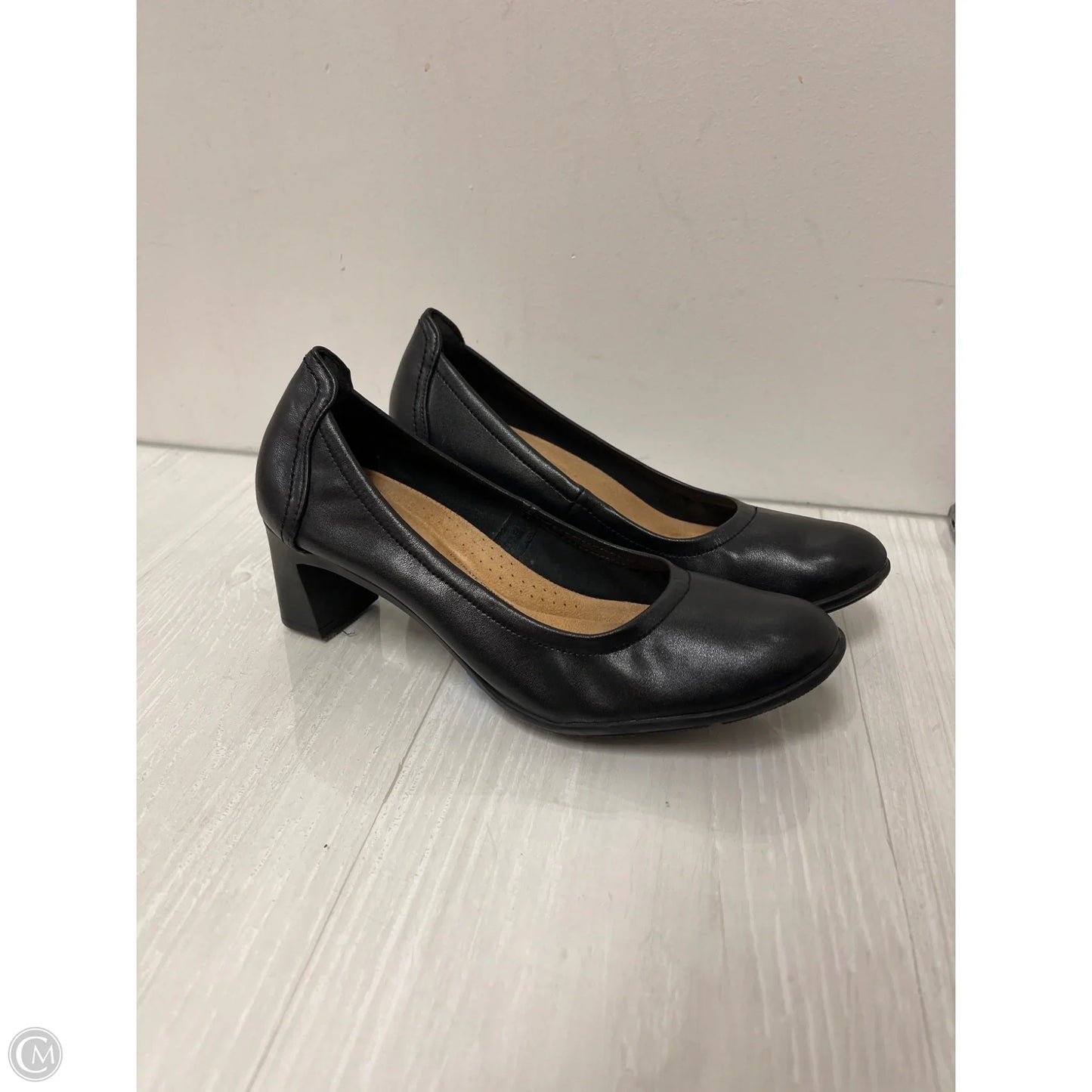 Shoes Heels Block By Clarks In Black, Size: 8.5