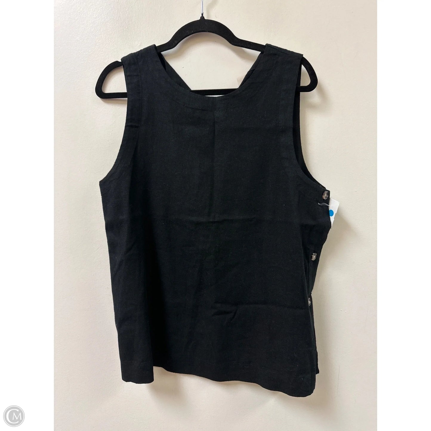 Top Sleeveless By Universal Thread In Black, Size: M