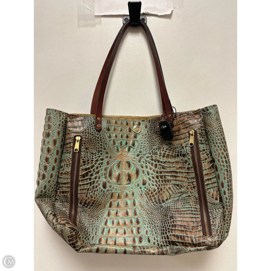 Handbag Leather By Cma, Size: Large