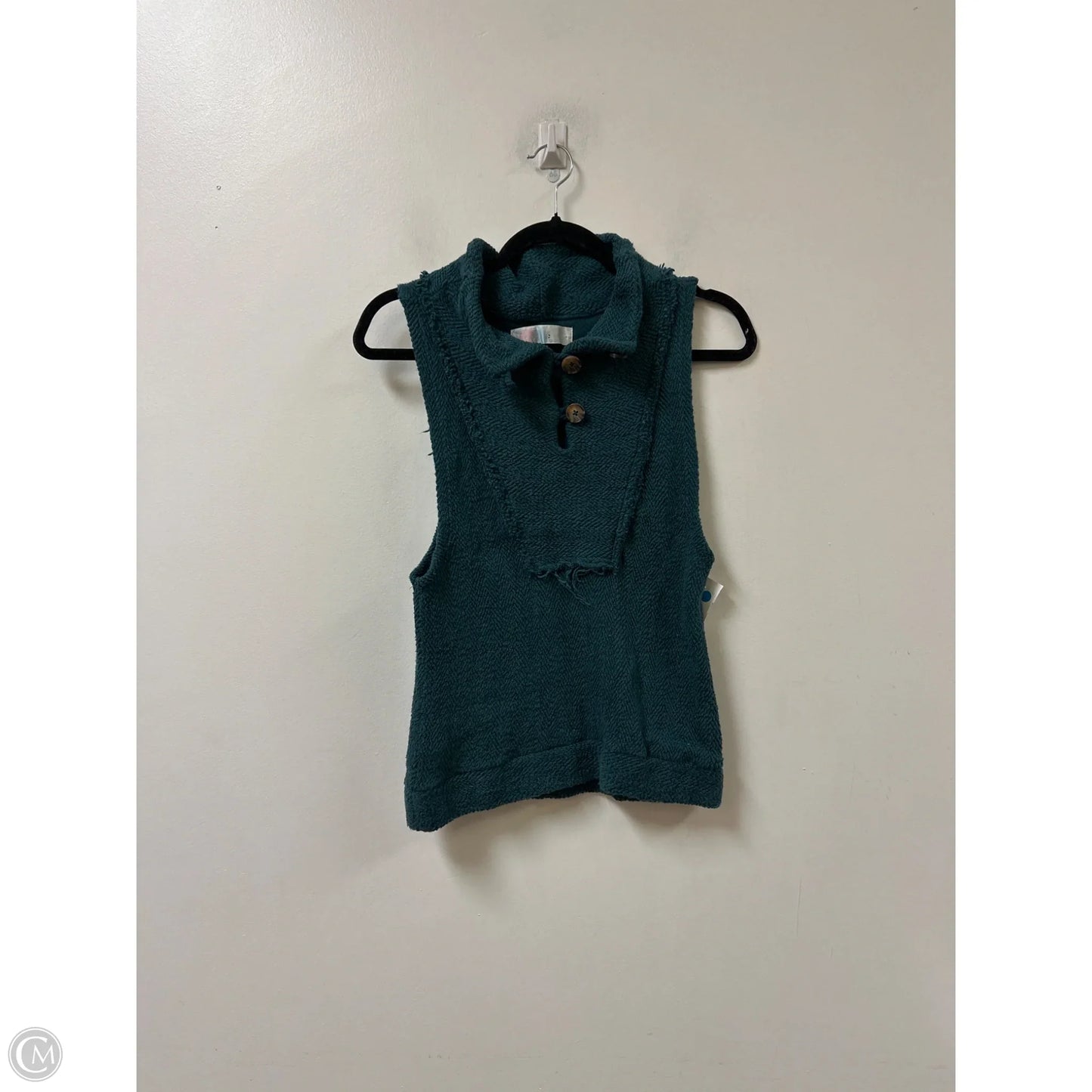 Top Sleeveless By Free People In Teal, Size: S