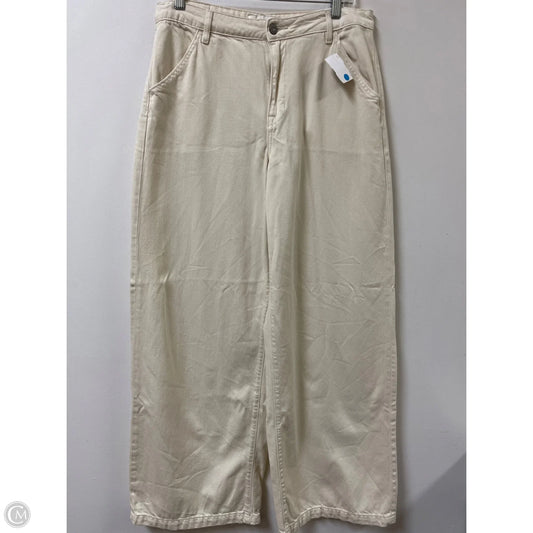 Jeans Wide Leg By Hidden In Cream, Size: 6