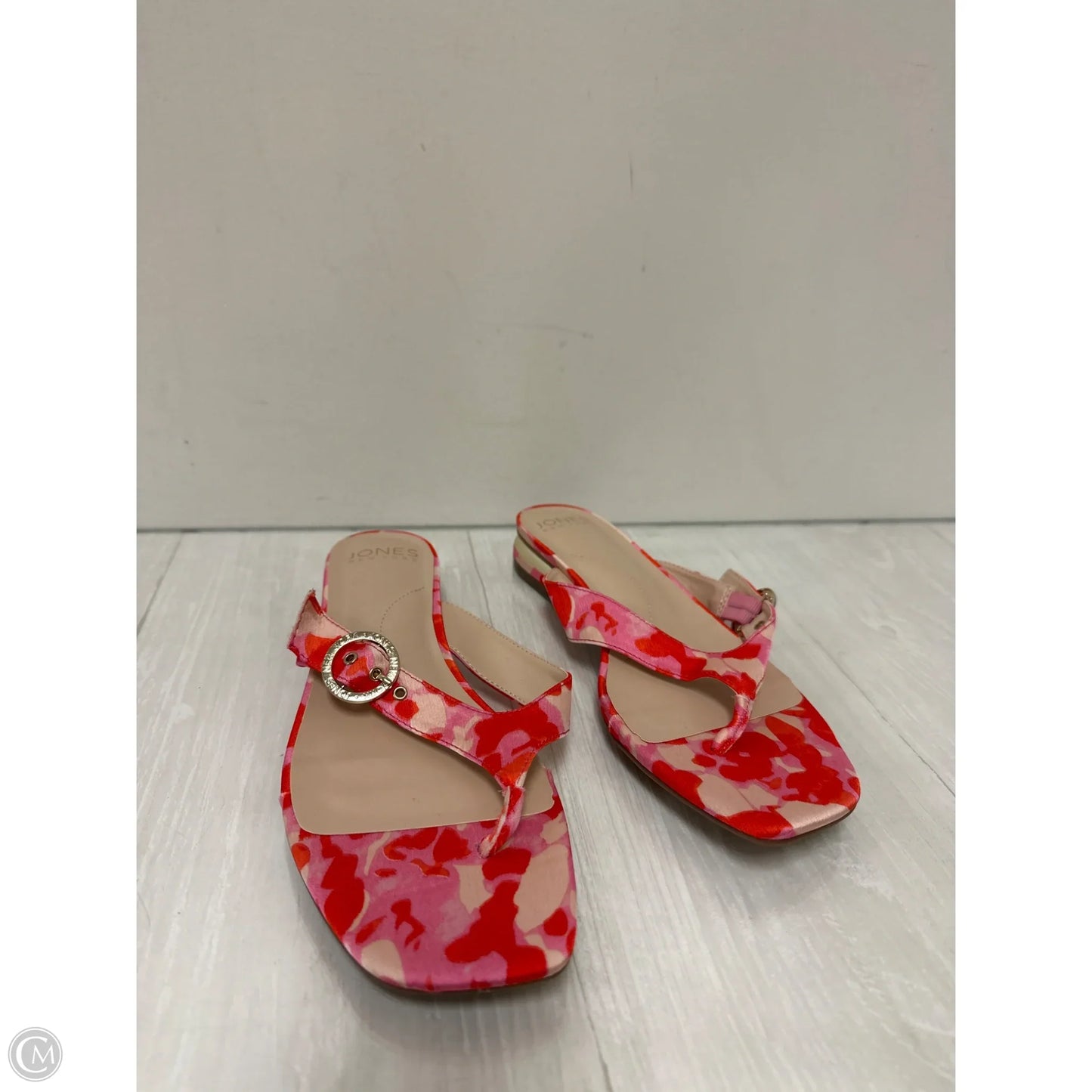 Sandals Flip Flops By Jones New York In Pink & Red, Size: 10