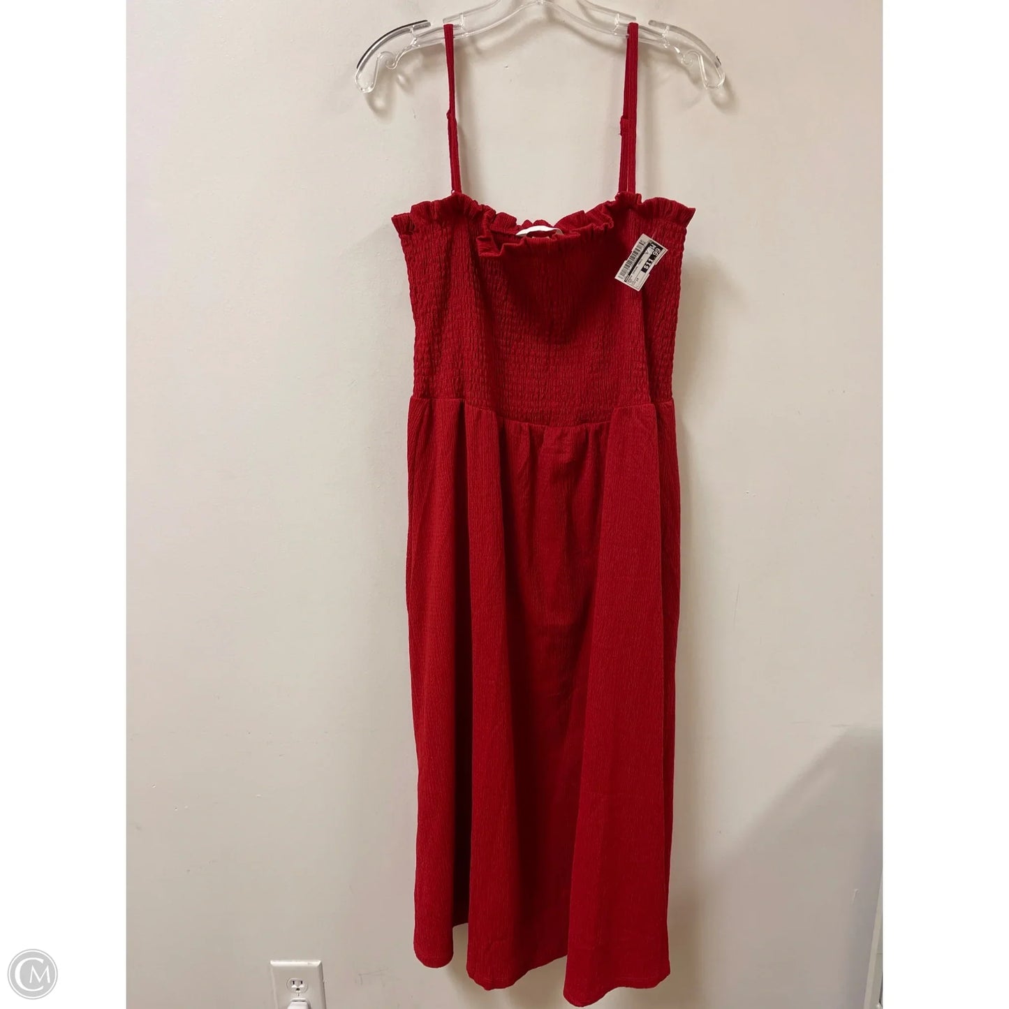 Dress Casual Maxi By H&m In Red, Size: 1x