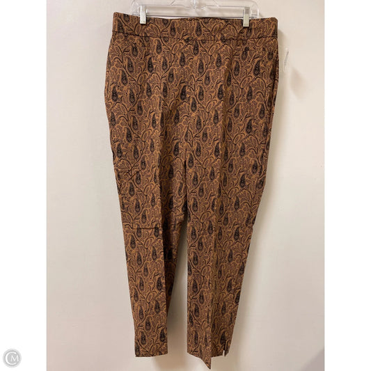 Pants Leggings By Chicos In Brown, Size: 14