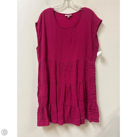 Dress Casual Midi By Knox Rose In Pink, Size: Xl