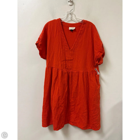 Dress Casual Midi By Universal Thread In Orange, Size: Xl