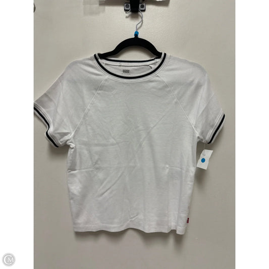 Top Short Sleeve By Levis In White, Size: Xl