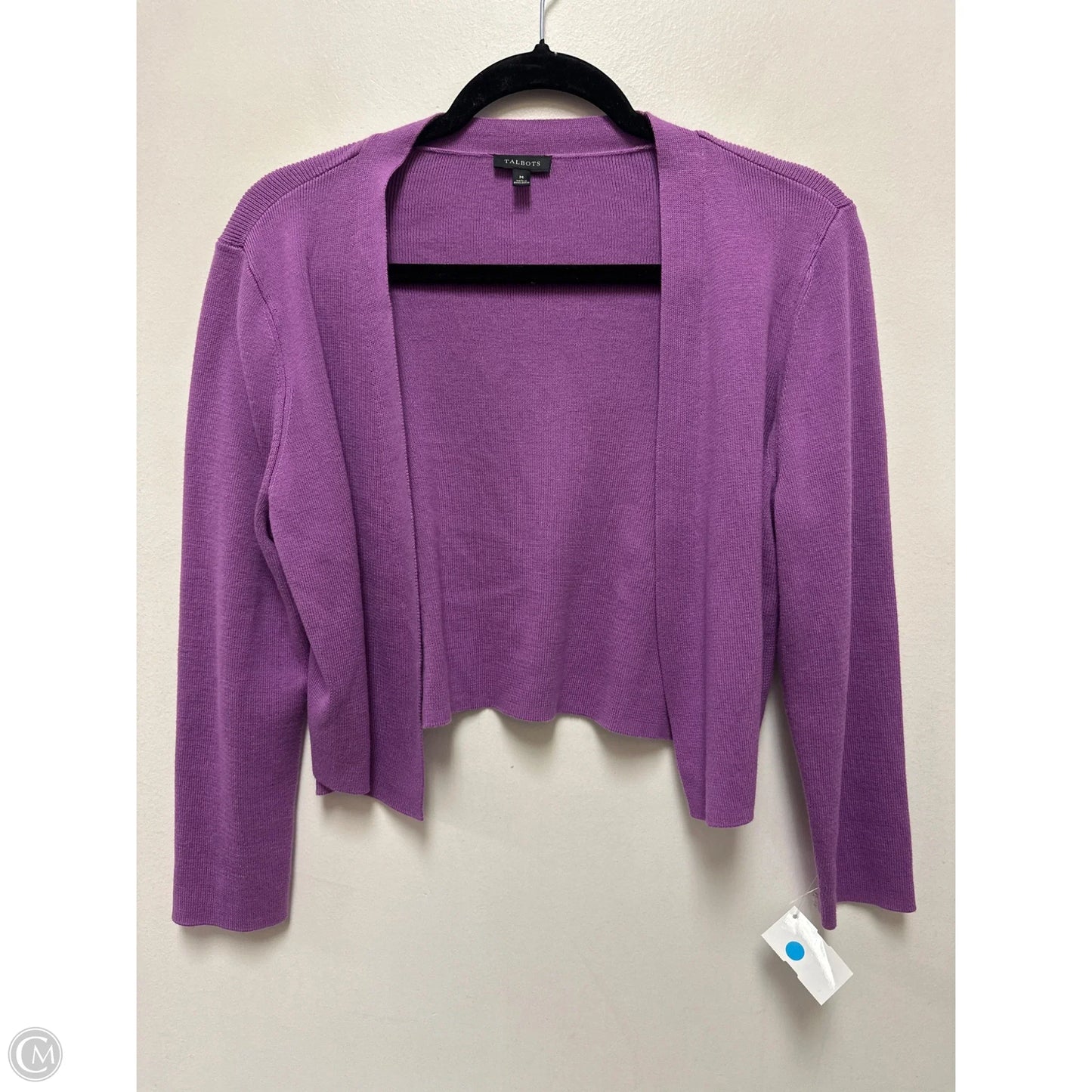 Sweater Cardigan By Talbots In Purple, Size: M
