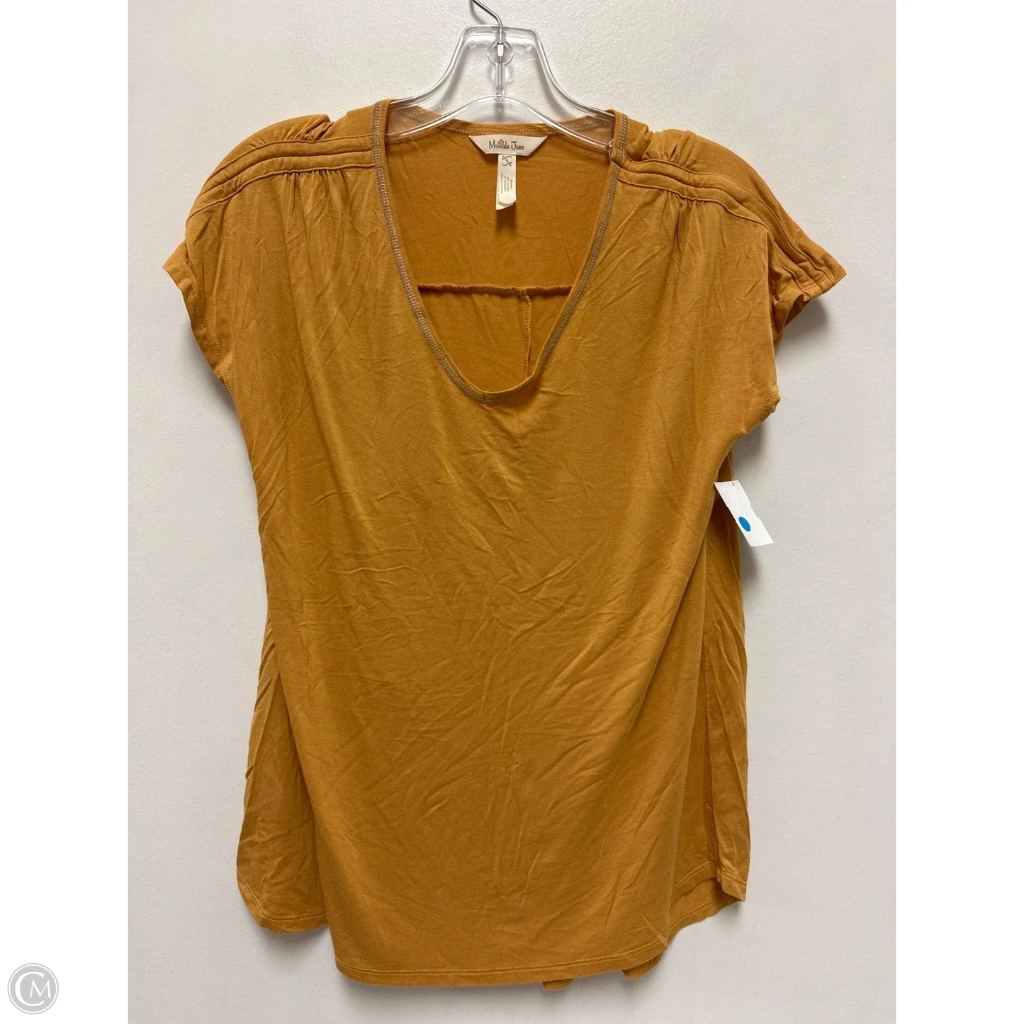 Top Short Sleeve By Matilda Jane In Yellow, Size: S