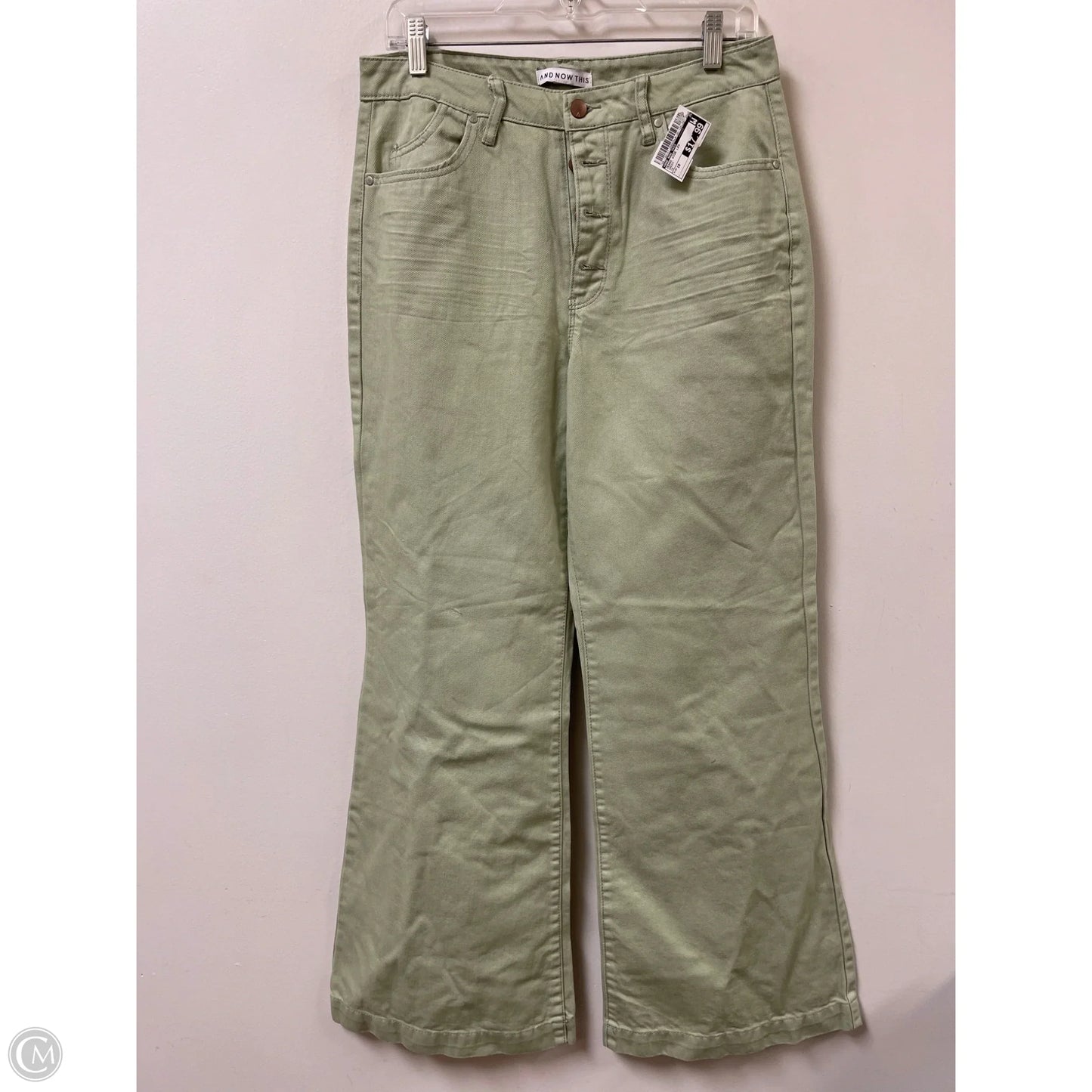Jeans Wide Leg By And Now This In Green, Size: 10