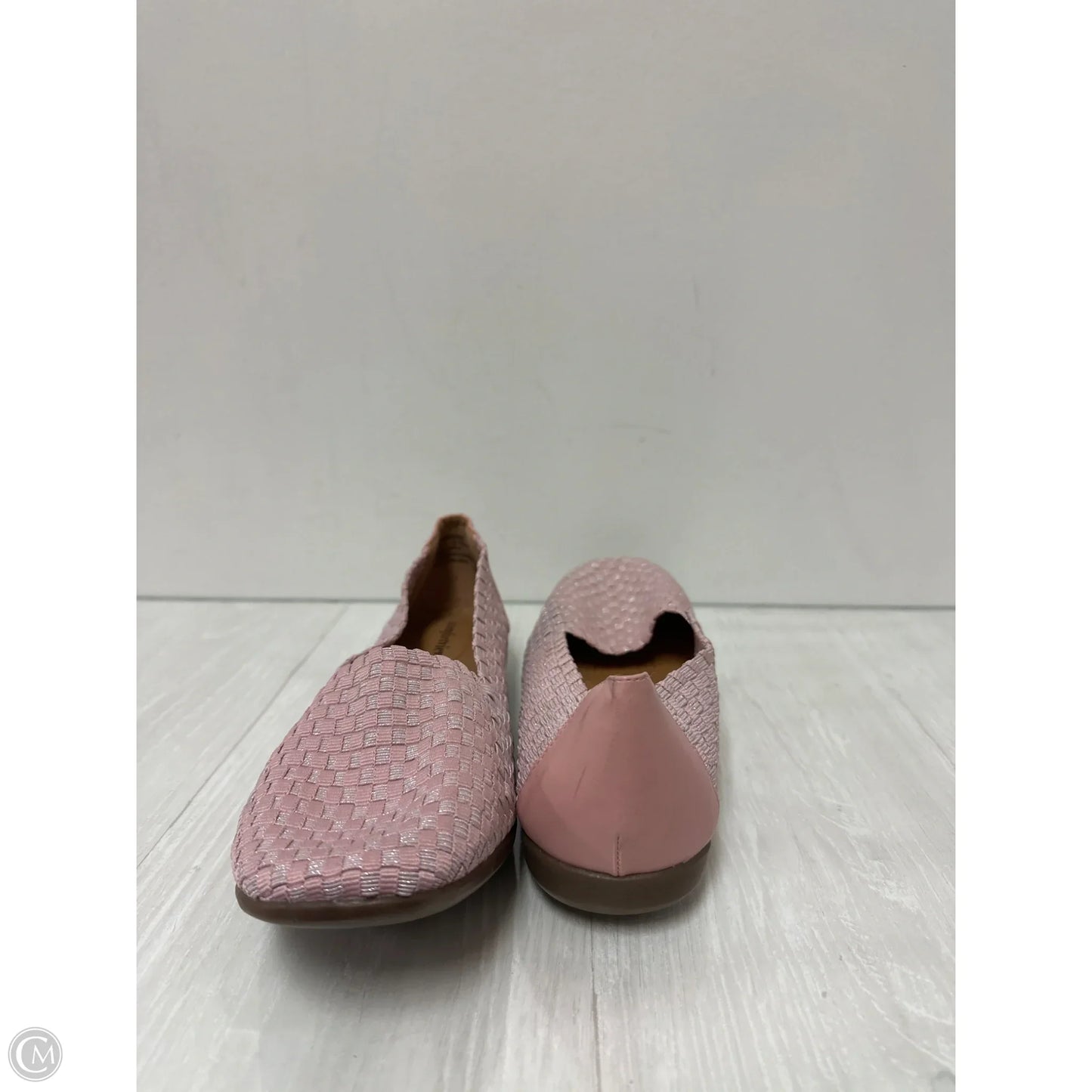 Shoes Flats By Comfy In Pink, Size: 12