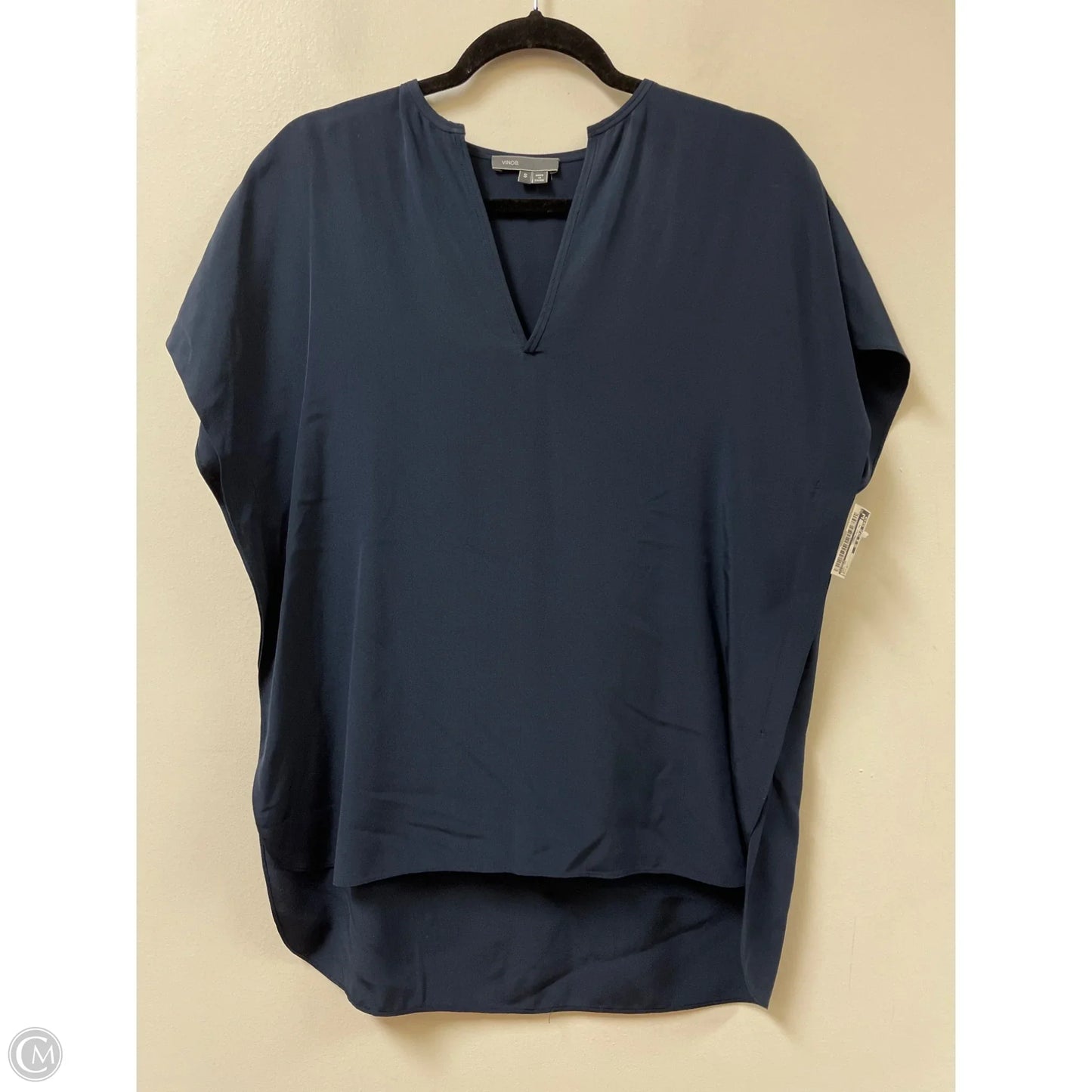 Top Short Sleeve By Vince In Navy, Size: S