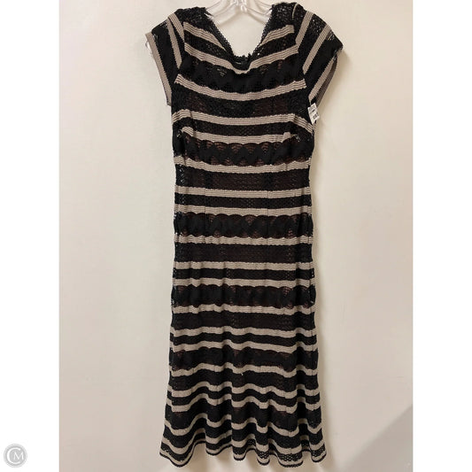 Dress Casual Midi By Nanette Lepore In Black & Cream, Size: S