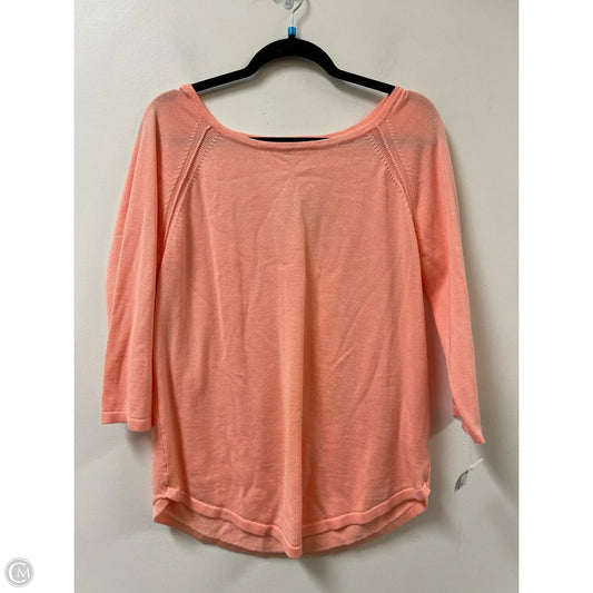 Sweater By Jeanne Pierre In Coral, Size: L