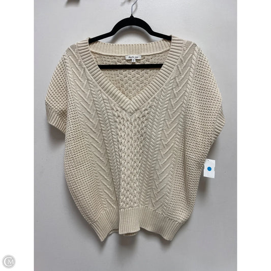 Vest Sweater By Another Love In Cream, Size: Xl