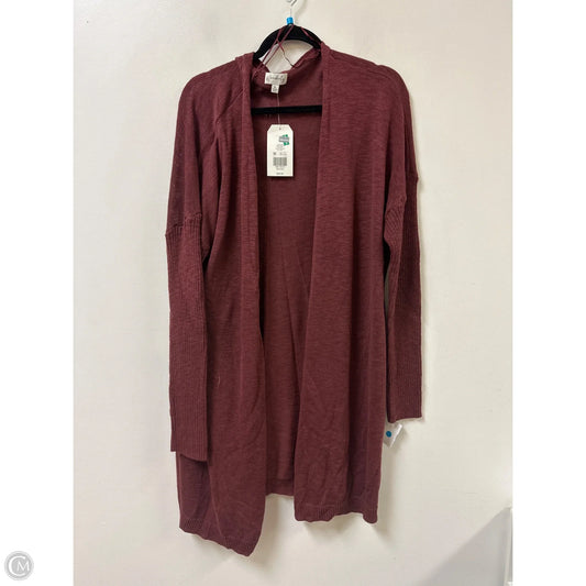 Sweater Cardigan By Wonderly In Red, Size: Xl