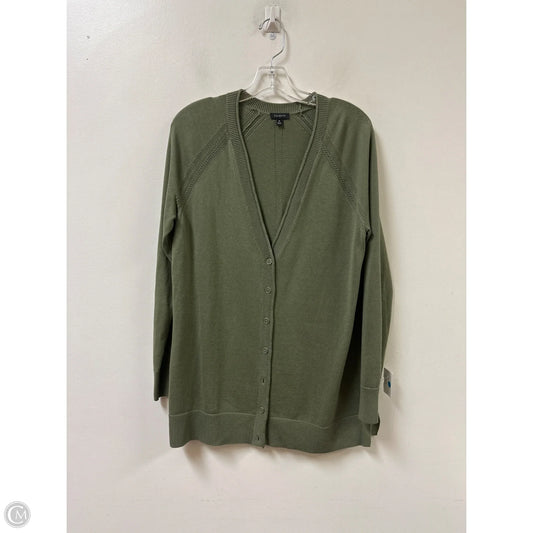 Sweater Cardigan By Talbots In Green, Size: M
