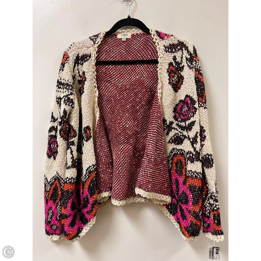 Sweater Cardigan By Umgee In Multi-colored, Size: M