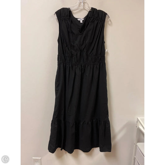 Dress Casual Maxi By Time And Tru In Black, Size: L