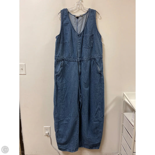 Jumpsuit By Universal Thread In Blue Denim, Size: 2x