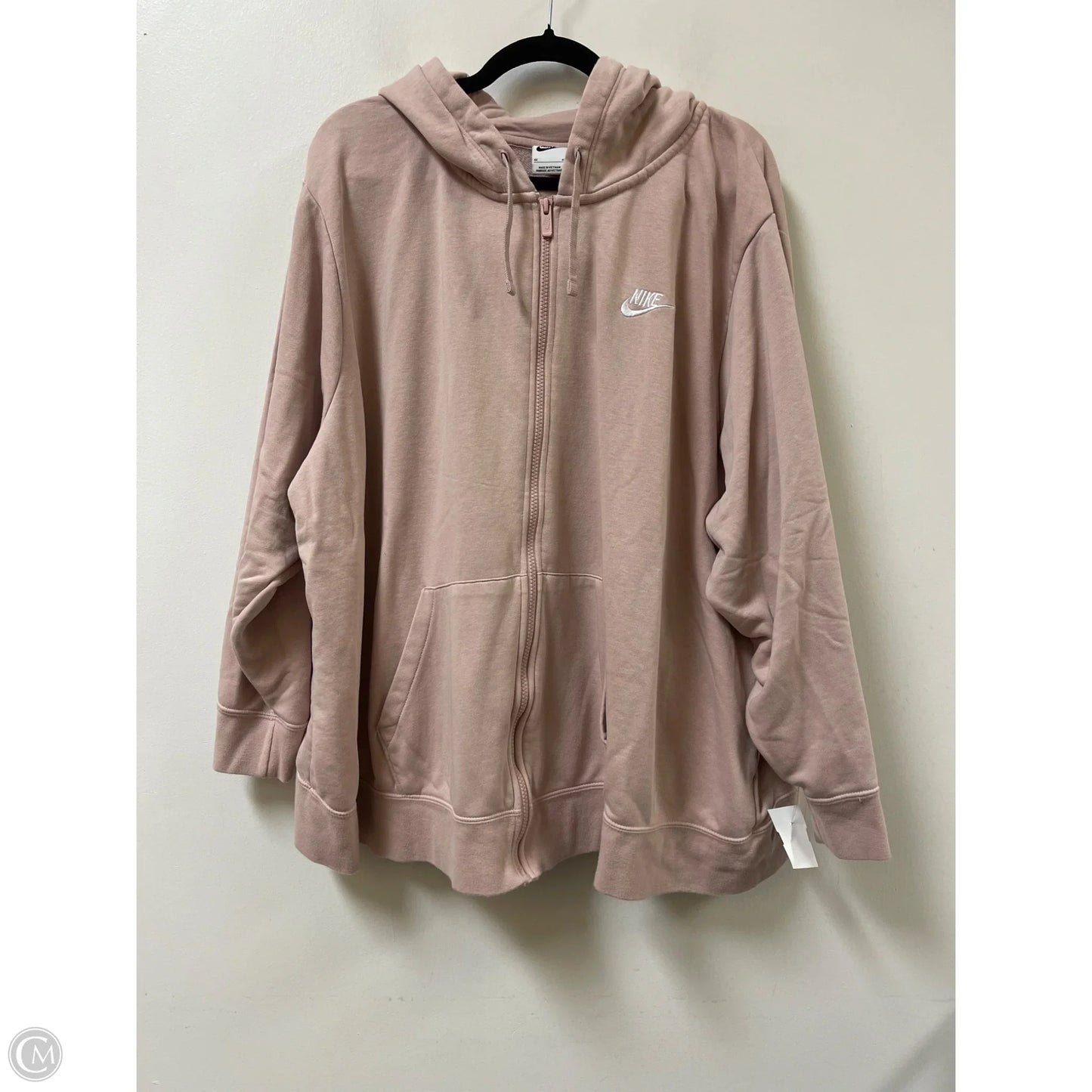 Athletic Jacket By Nike Apparel In Pink, Size: 4x