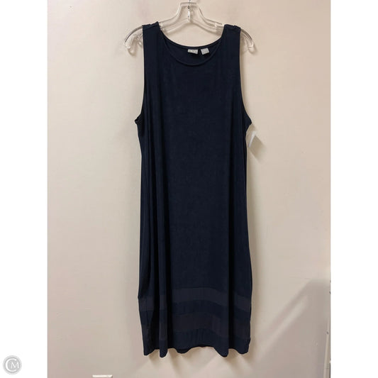 Dress Casual Maxi By Chicos In Navy, Size: 2x