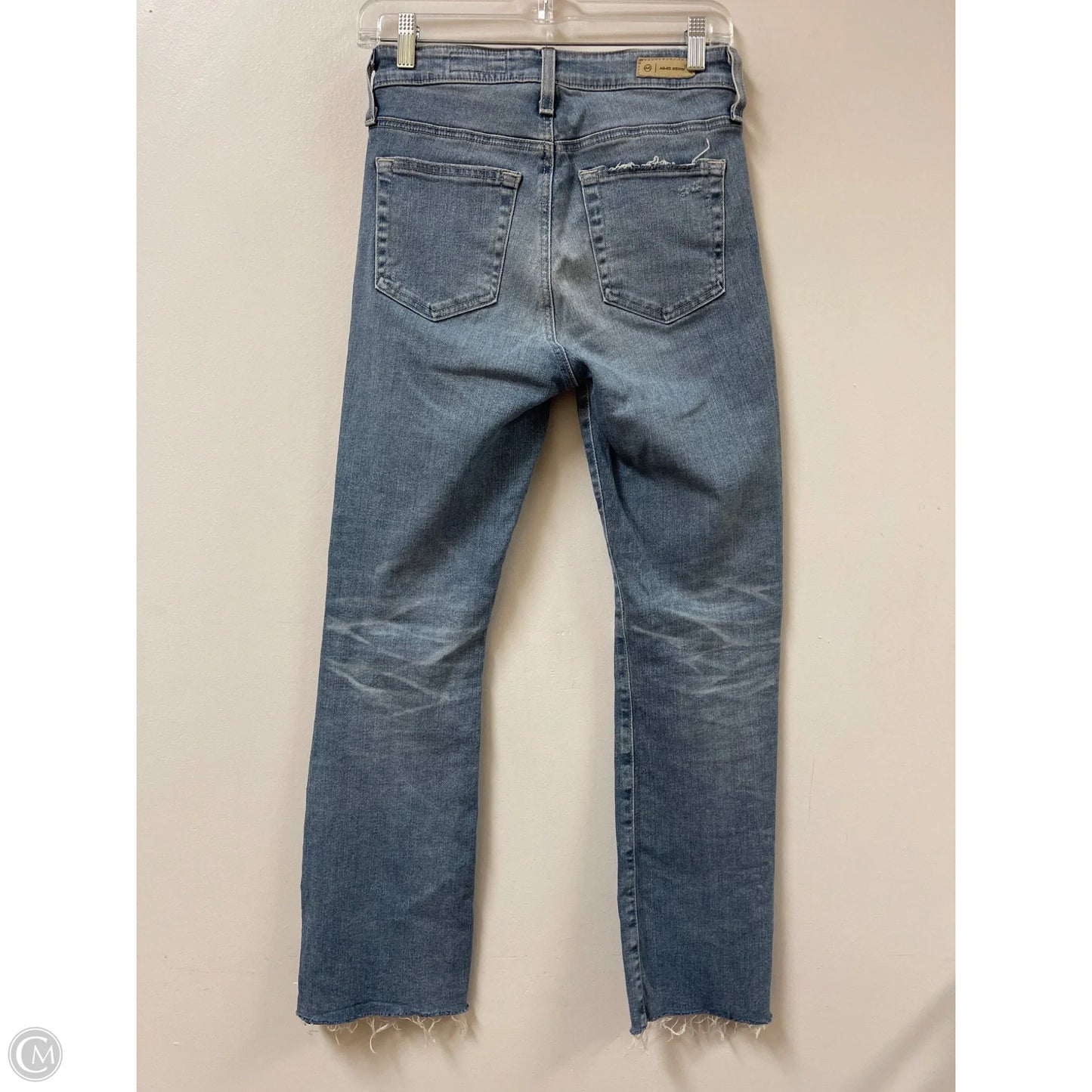 Jeans Straight By Adriano Goldschmied In Blue Denim, Size: 2