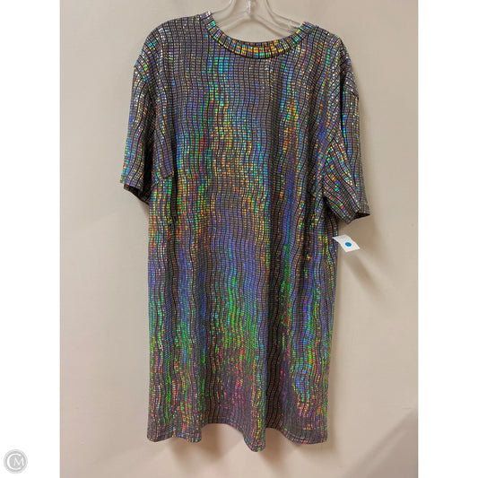 Dress Casual Short By Fashion Nova In Silver, Size: 1x